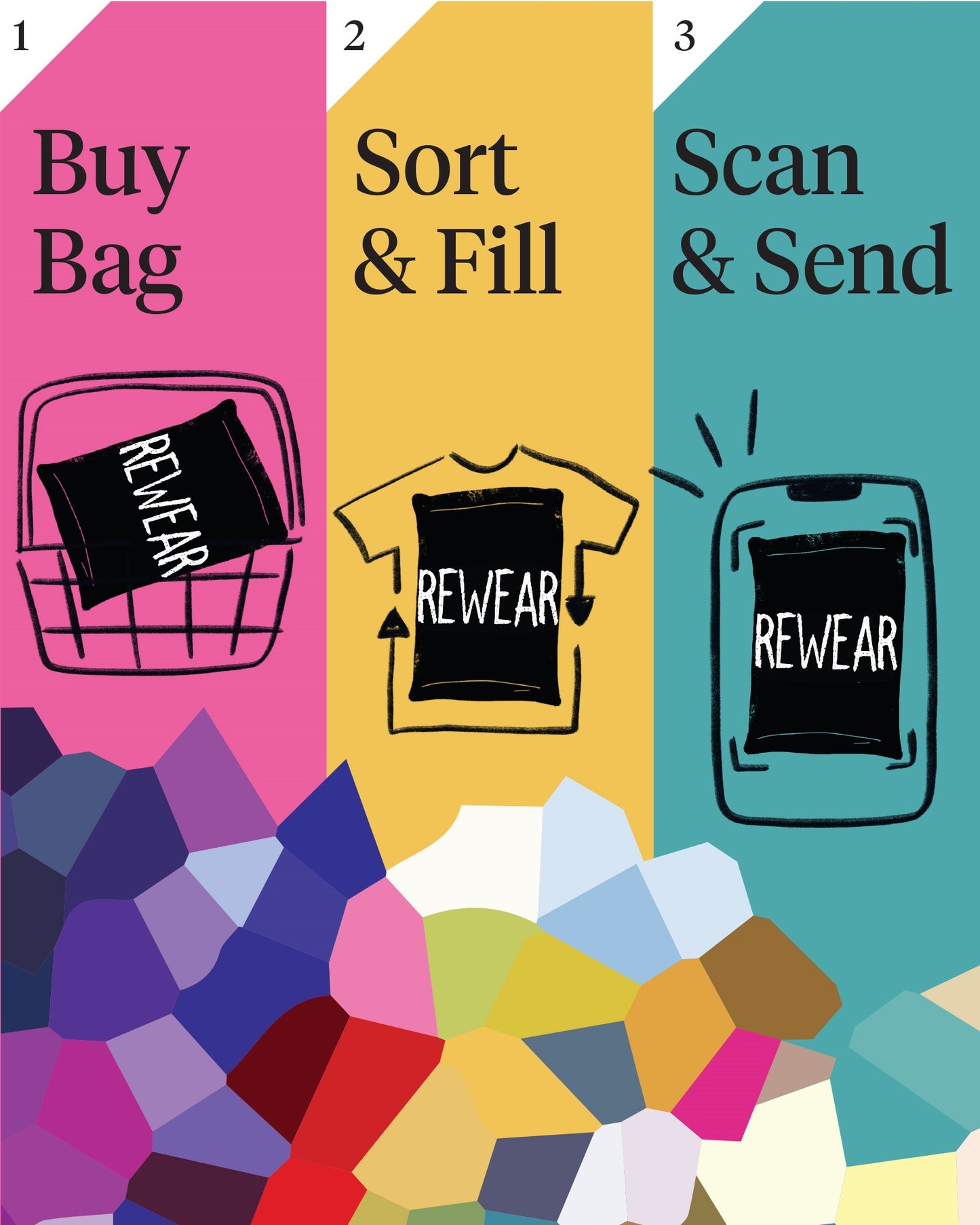REWEAR Large - The bag for wearable donations for Salvos Stores