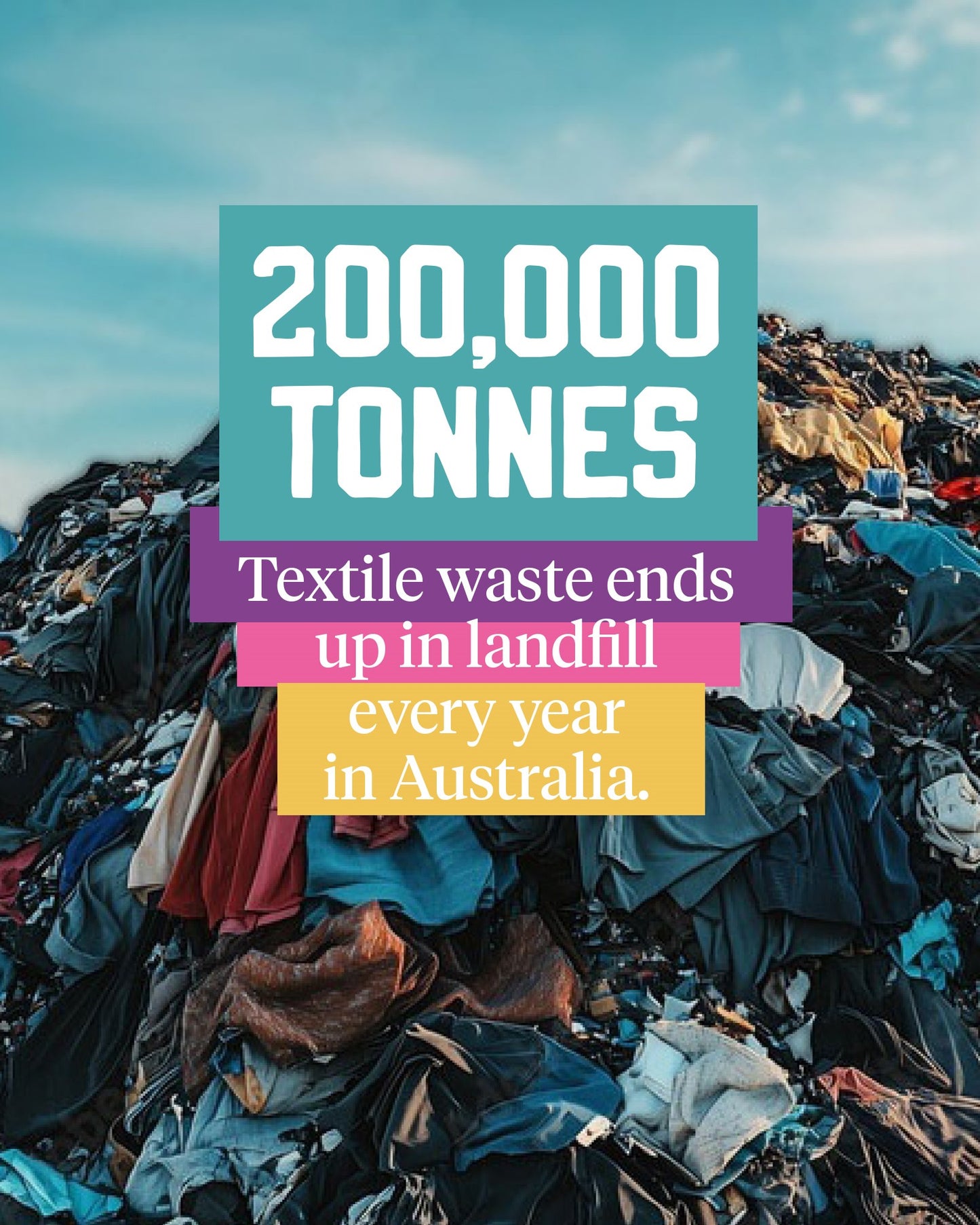 RCYCL Large - The bag for unwearable clothes (up to 15 items)