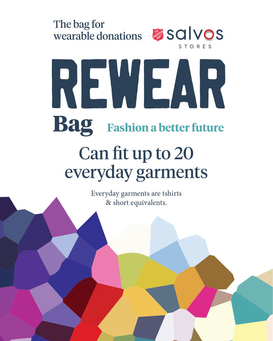 REWEAR Large - The bag for wearable donations for Salvos Stores